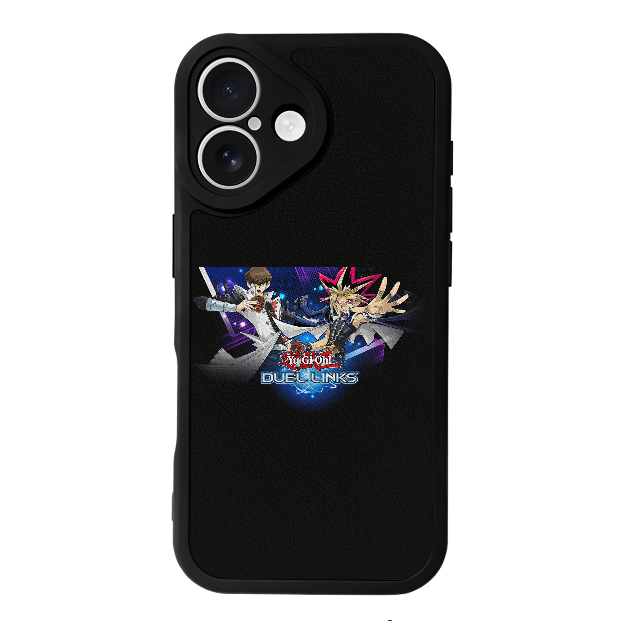 （画像用） 遊☆戯☆王 Yu-Gi-Oh! 【iPhone 16シリーズ対応】シリコンスマホケース（レザー調） 材質：シリコン